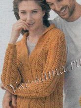 Янтарный жакет с воротником, фото