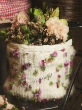 Кашпо из фасонной пряжи, фото