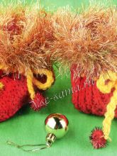 Красные пинетки на малыша, фото