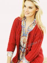 Красный жакет с косами, фото