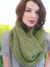 Круговой шарф «Иней на траве», фото