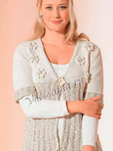 Легкий жакет с цветами, фото