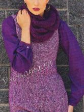 Меланжевая туника и снуд, фото