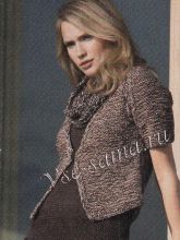 Меланжевый жакет - летний ансамбль, фото