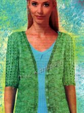 Меланжевый жакет из хлопка, фото