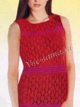 Платье с узором из ажурных ромбов, фото