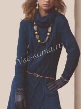 Платье с воротником спицами, фото