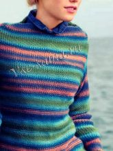 Простой полосатый пуловер, фото