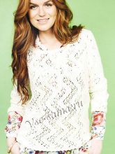 Пуловер с ажурным узором зигзаг, фото