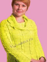 Пуловер с объемным воротником, фото