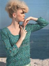 Пуловер с отверстиями в рукавах, фото