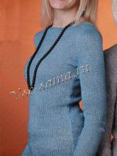 Пуловер с разрезами на спинке, фото