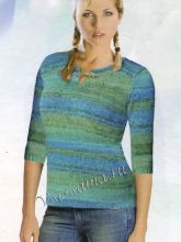 Пуловер с разрезом, фото