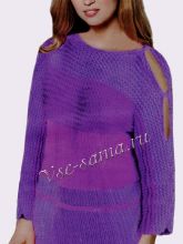 Пуловер в широкую полоску, фото