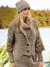 Пуловер, жакет и шапочка, фото