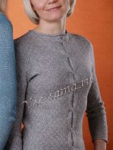 Серая кофточка с косой, фото