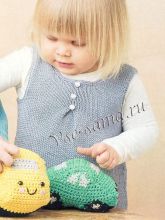 Серое платье с кармашками, фото