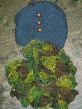 Шарф "Весенняя зелень", фото