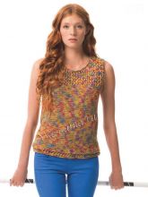 Цветной топ спицами, фото