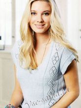 Топ с ажурными ромбами, фото