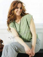 Топ с рельефным v-образным узором, фото