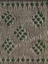 Узор для вязания спицами - ромбики, фото