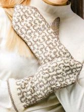 Варежки с цветочками, фото