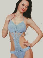 Вязаный купальник "Лазурное море", фото