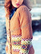 Жакет персикового оттенка, фото