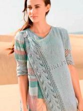 Жакет с ажурным бордюром и топ, фото