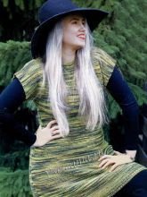 Женское меланжевое платье, фото