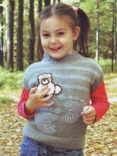 Жилет детский с вышивкой, фото