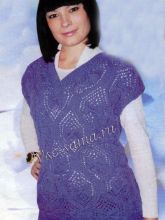 Жилет в сиреневых и фиолетовых оттенках, фото