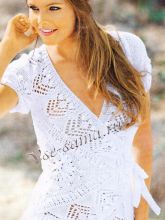 Белоснежный жакет с запахом