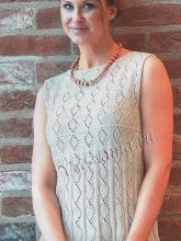 Белый топ спицами с ажурным узором