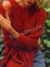 Безрукавка и палантин спицами