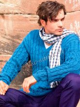 Бирюзовый пуловер