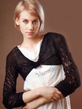 Черное болеро из мохера