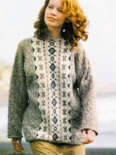 Джемпер из меланжевой пряжи, фото