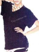 Джемпер спицами с косами