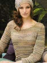 Джемпер и шапочка спицами, фото