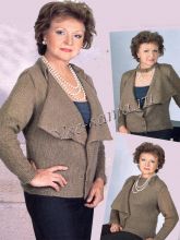 Жакет их мохеровой пряжи