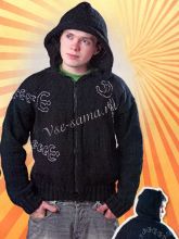 Жакет с абстрактной вышивкой