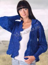 Жакет с ажурными мотивами