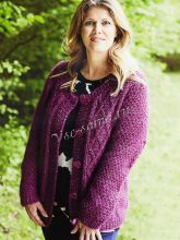 Кардиган с рельефными ромбами, фото