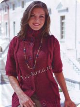 Кардиган с объемным узором, фото