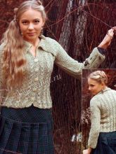 Кофточка меланжевая