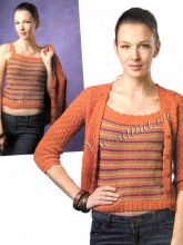 Комплект: кардиган и топ