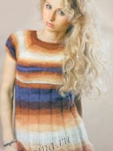 Меланжевая туника реглан