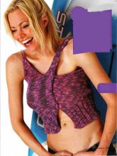 Меланжевый топ